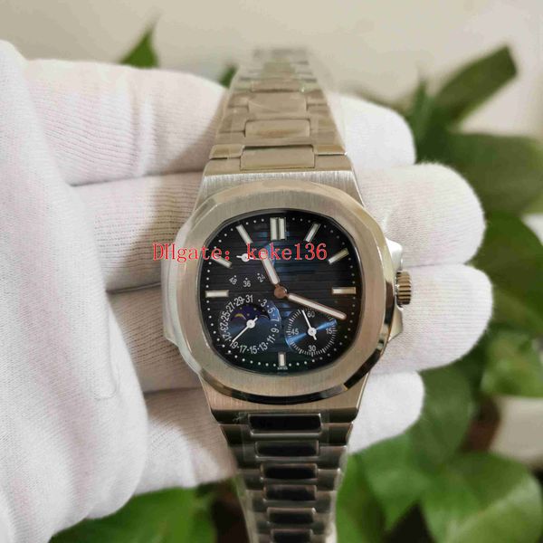 

fashion watches 40.5mm 3712/1a-001 3712 power reserve stainless steel sapphire mechanical transparent automatic mens watch men wristwatches, Slivery;brown