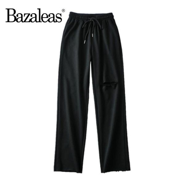 

drawstring joggers pocket women pant split woman pants harajuku grey mujer pantalones vintage women's & capris, Black;white