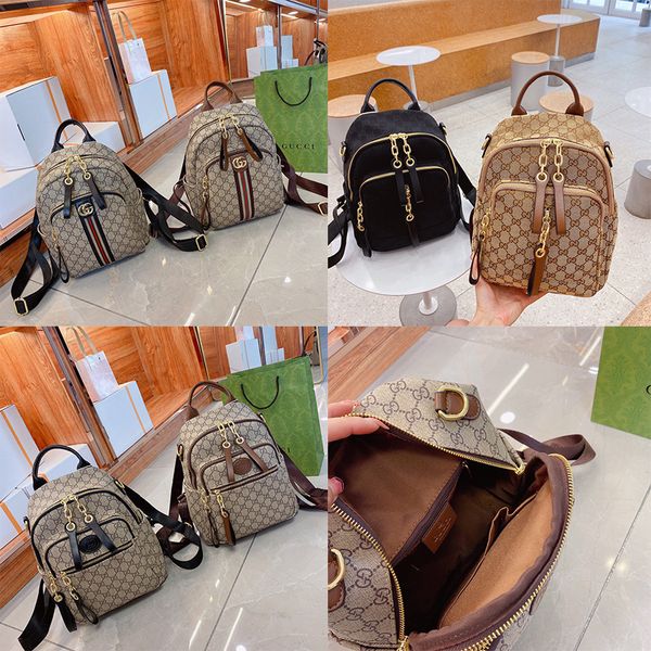 

luxury designer bags ladies handbag brand letter printed leather backpack style with original dust bag 00