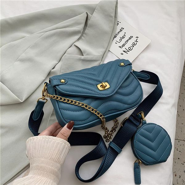 

french texture popular small bag womens 2021 new fashion net red summer single shoulder bag chain messenger bag girl
