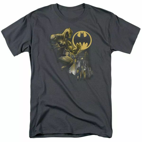 

dc batman bat signal t shirt mens licensed dc comics tee charcoal, White;black