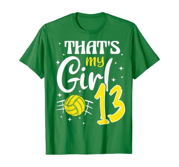

that's my girl volleyball 13 t-shirt, White;black