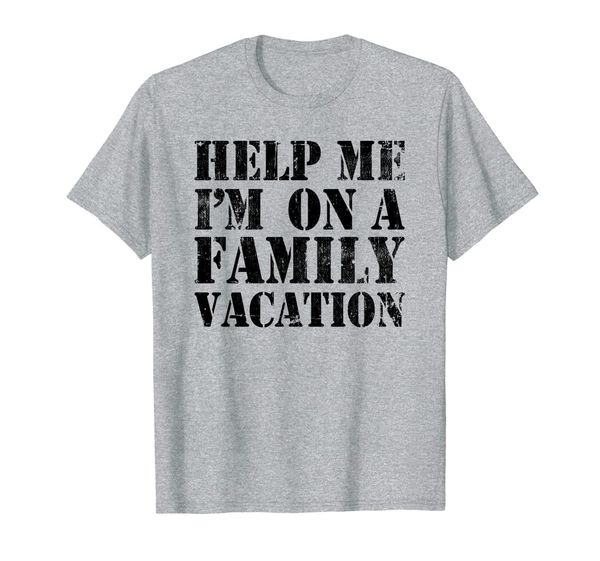 

matching group tee for 2018 - help me i'm on vacation t-shir, White;black