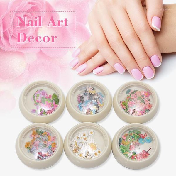 

flower decor for nail art flowers shape sticker cartoon decoration1, Silver;gold