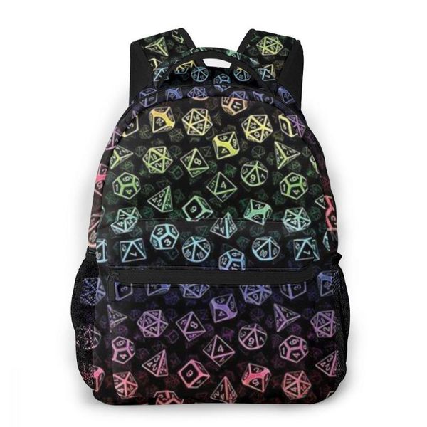 

backpack d20 dice set for girls boys travel rucksackbackpacks teenage school bag