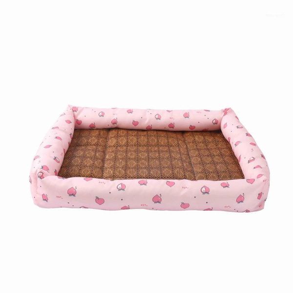

cat beds & furniture bed mat dual-purpose pet cushion anti-slip kitten pad litter with summer mats square kennel breathabl1