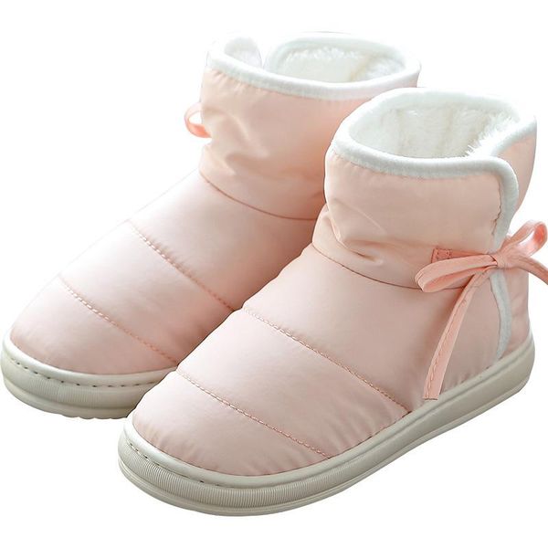 

boots 2021 women snow winter warm fur ankle couple thick sole cotton shoes woman flats waterproof anti-skid boot yyj243, Black