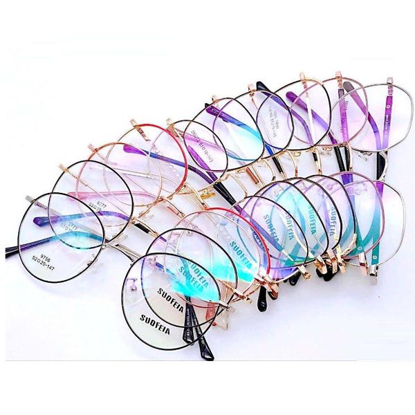 

fashion sunglasses frames cubojue 10 pcs/lot wholesale women glasses frame men metal eyeglasses sale in lot prescription specta, Black