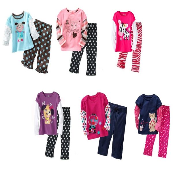 Baby Mädchen Kleidung Anzüge Rabatt Top Qualität Kinder Outfits Sport Anzüge Kinder Trainingsanzüge Langarm Herbst T-Shirts 210413
