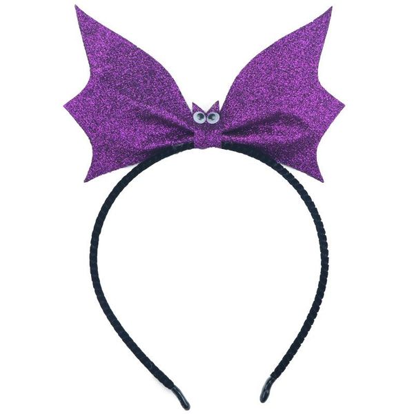 

halloween chiffon plastic cartoon bat 4 colors girl hair accessories, Slivery;white