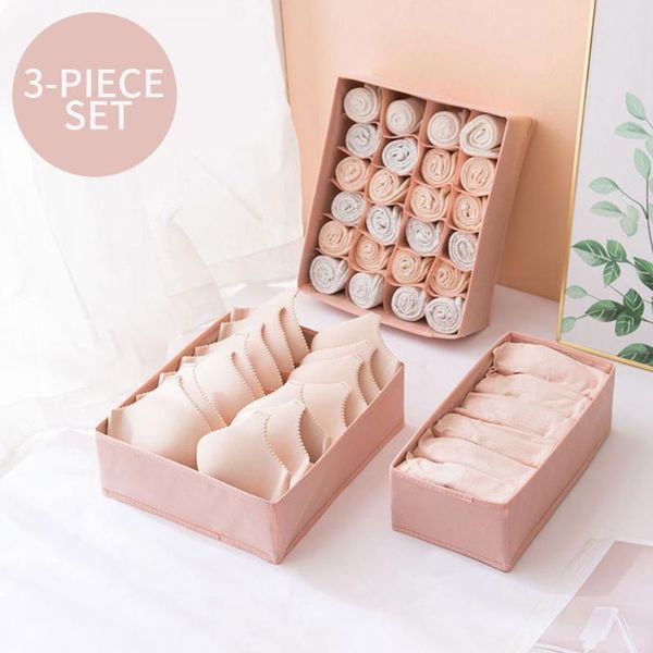 

pieces/set underwear bra organizer storage box 2 colors drawer closet organizers boxes for scarfs socks drawers