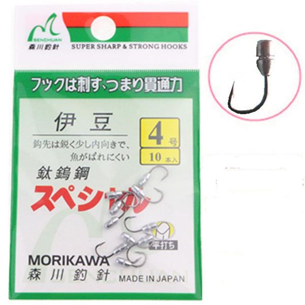 

fishing hooks gourd overturned barbed hook japan shenchuan jig head fishhook tin-headed