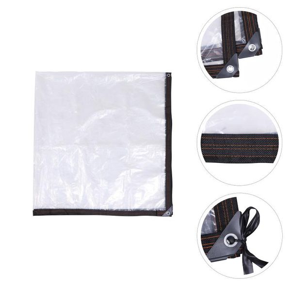 

shade transparent tarp waterproof clear tarpaulin cover garden protective