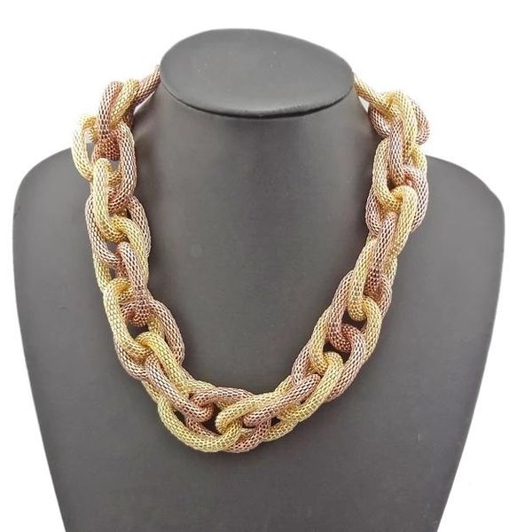 

pendant necklaces bohemian geometric link chain choker for women female ethnic jewelry bib statement necklace holiday party gift, Silver