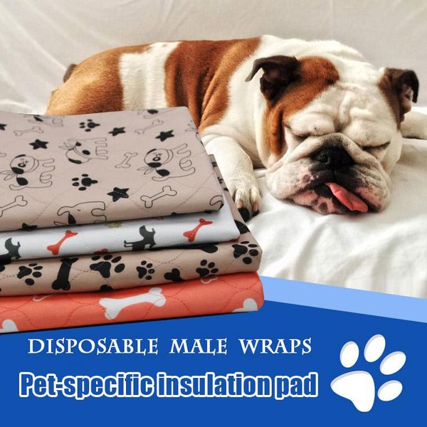 

kennels & pens 1 pcs pet absorbent pad washable waterproof dog pee whelping pads reusable extra mat mattress