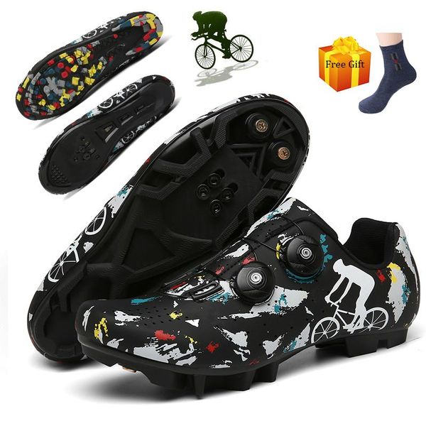 

cycling footwear 2021 shoes men mountain bike sneakers professional outdoor sapatilha ciclismo mtb self-locking racing road bicycle, Black