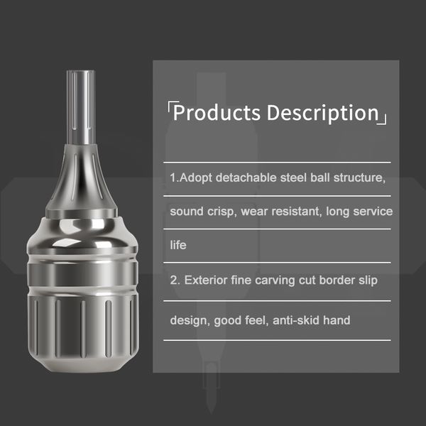

stainless steel tattoo tube professional adjustable cartridge tattoo grips for cartridge machine needlescouts