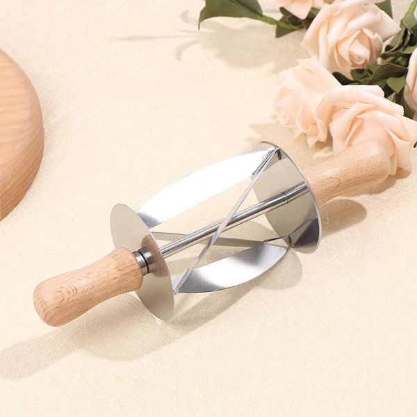 

rolling pins & pastry boards 1pc kitchen triangle dough wheel roller knife croissant round baking tools stainless steel