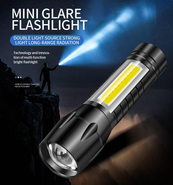 

flashlights torches power torch aluminum alloy usb rechargeable led mini zoom