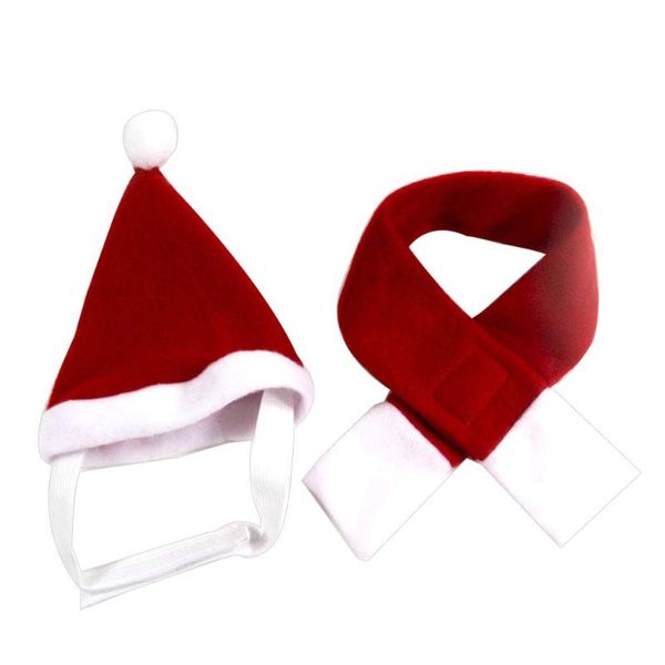 

cat costumes dog christmas hat and scarf set winter holiday costume outfit pography props (size)