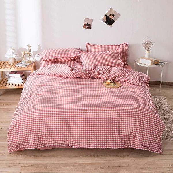 

bedding sets pink plaids and covers linens set double duvet nordic bed sheets bedspreads for 150 single