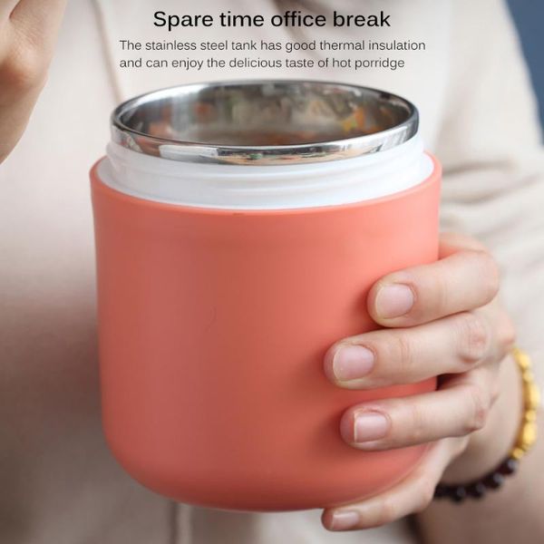 

dinnerware sets 450ml thermal lunch box container stainless steel vaccum cup soup insulated for school