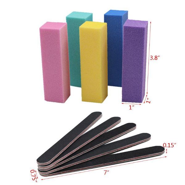 

nail files and buffer, professional manicure tools kit art kits