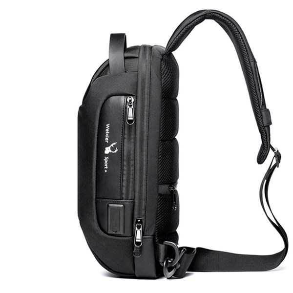 

man's fashion waterproof oxford crossbody anti-theft shoulder multifunction messenger travel chest pack