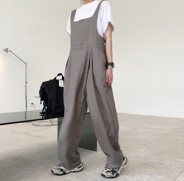 

woman model linen cotton trousers set women's pants & capris, Black;white