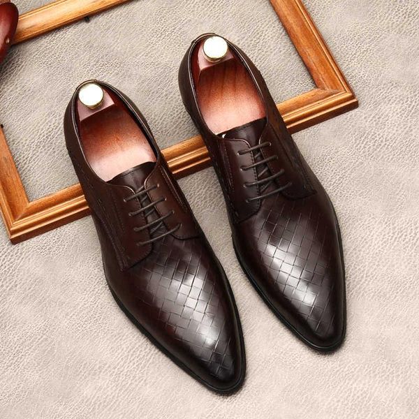 

dress shoes genuine leather oxford for men coffee color black elegant office business pointed toe suit