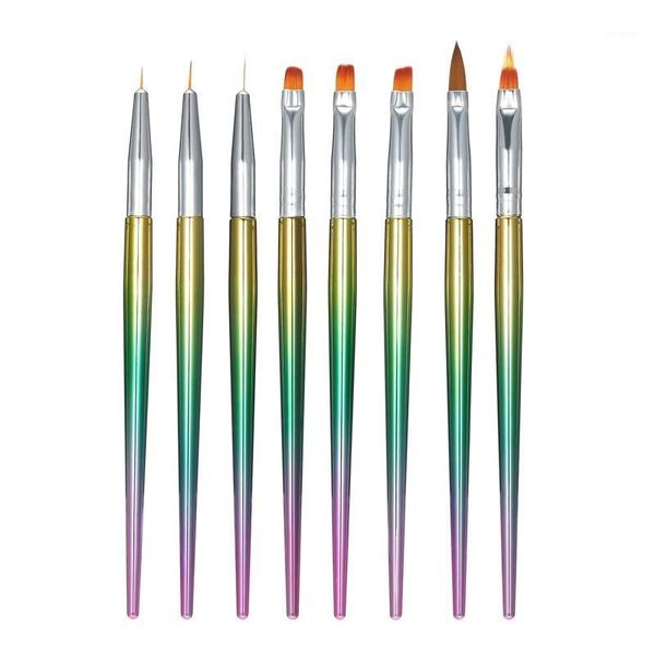 

pieces/set of nail brush pen painting set, used to draw patterns set art tools brushes1, Yellow