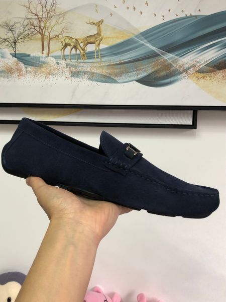 

cowhide leather mens casual driving shoes luxury buckles designer oxford mocassin male dress shoe zapatos hombre 40-46, Black