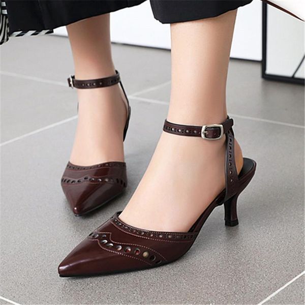 

pointed toe pearl high heels shoes female fashion hollow with sandals paillette of the thin breathable women pumps, Black