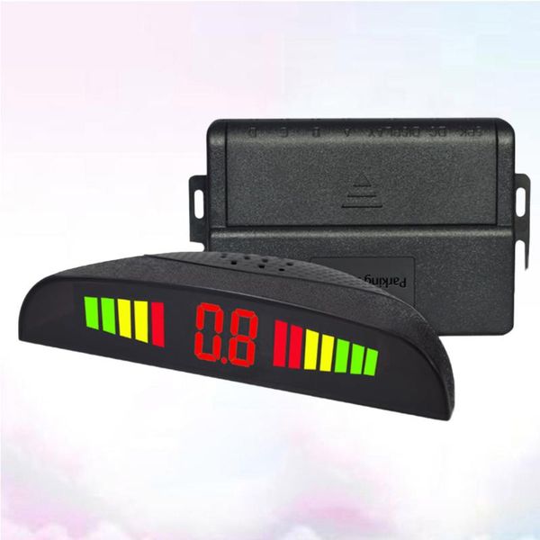

car rear view cameras& parking sensors 1 set of with 4 auto detector radar from backup parktronic reverse monitor for vehicle
