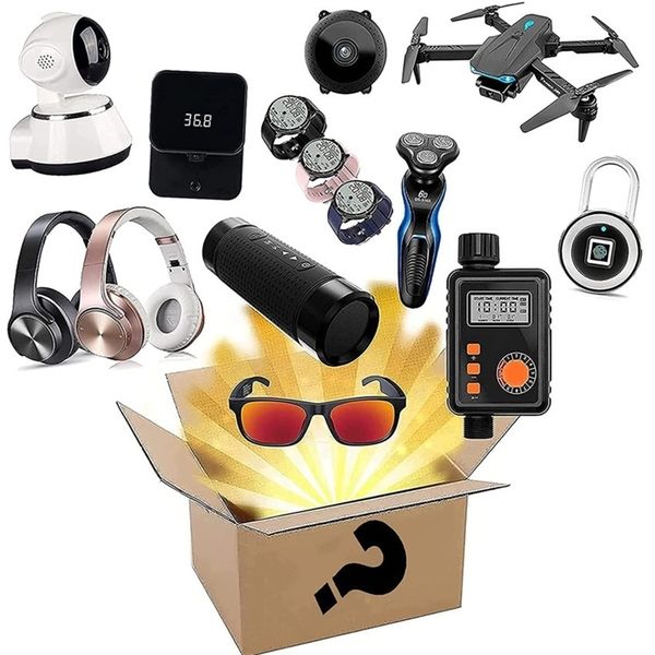 

mystery box electronics, boxes random, birthday surprise favors , lucky for adults gift, such as drones, smart watches-j