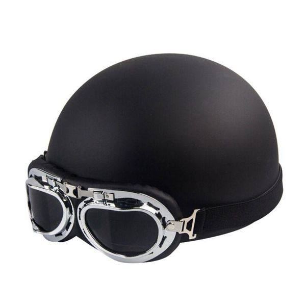 

motorcycle helmets vintage riding half helmet open face windproof motorbike road chopper pilot ridding head protect supplies