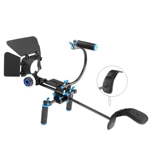 

dslr shoulder rig mount follow focus matte box with handle for camera stabilizers