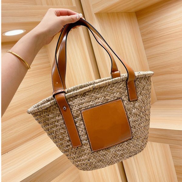 

70% off luxury handbag luojia straw women's woven vegetable basket portable shoulder underarm large capacity beach bag rqsw 126d