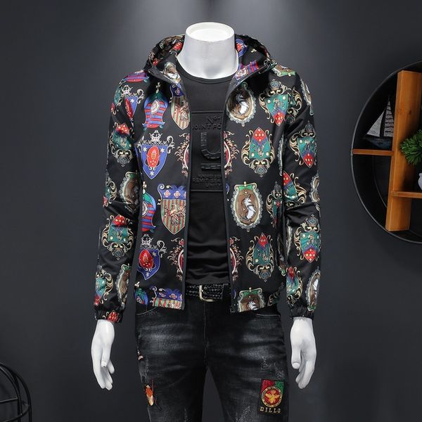 

the fine fleece hoodies men's hooded jacket in spring, Black