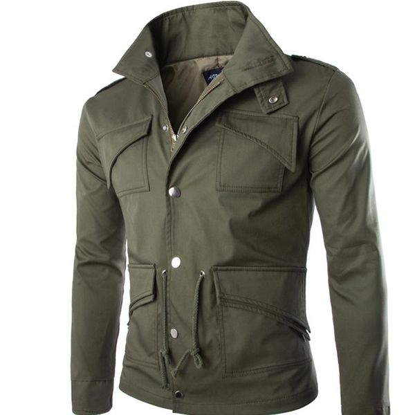 

mens coats and jacket slim army windbreaker men's jackets, Black;brown