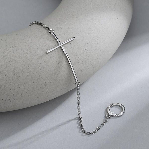 

charm bracelets hip hop cross for women silver color bracelet korean fashion jewelry accessories wholesale pulseras mujer 2021, Golden;silver