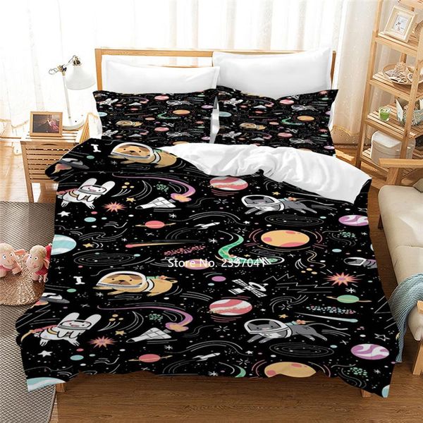 

creative cartoon bedding down duvet covered pillow cover student dormitory decoration 2-3 pieces home textiles sets