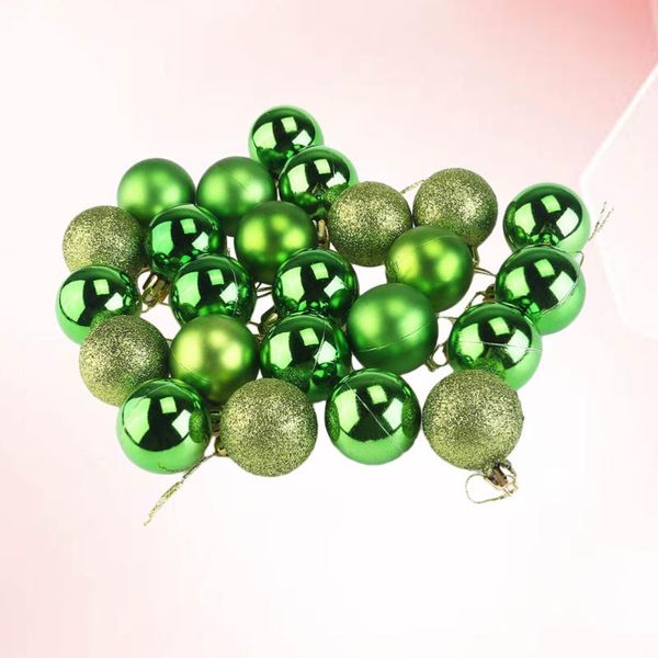 

party decoration 12pcs green christmas ball ornaments glitter hanging tree for shop holiday