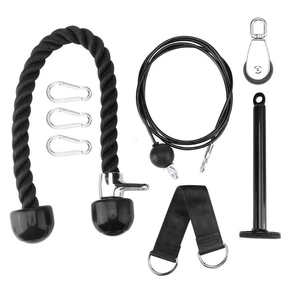 

fitness diy pulley cable machine attachment system triceps set hand strength trainning home gym training workout equipment accessories