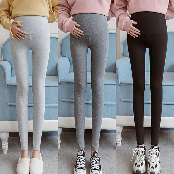 

fashion maternity clothes thin pregnancy leggings stomach lift women for pregnant casual pants bottoms, White