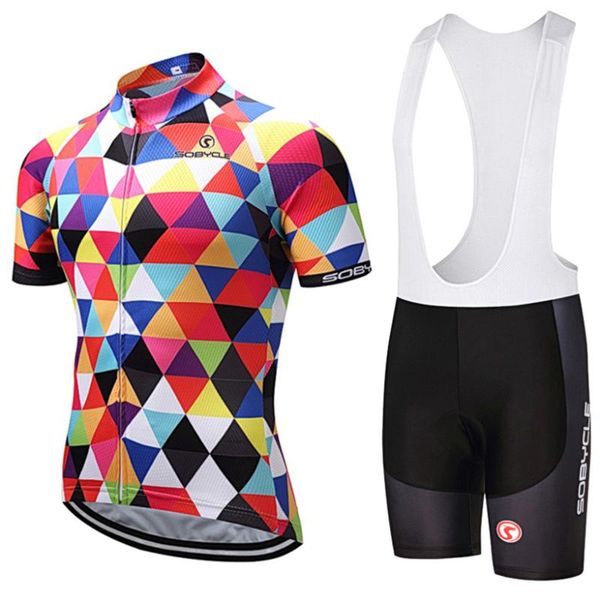 

cycling jersey sets team 2021 checked pro 12d bike shorts set ropa ciclismo mens summer quick dry maillot pants wear, Black;red