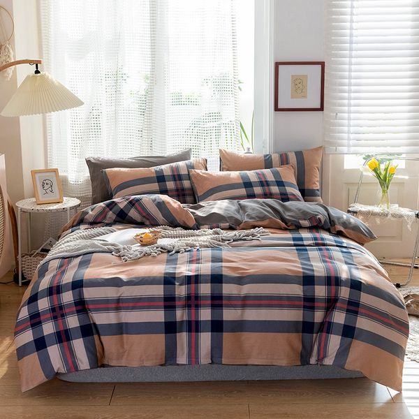 

2021 pure piece four seasons bedspread quilt cover all cotton bedding set group purchase