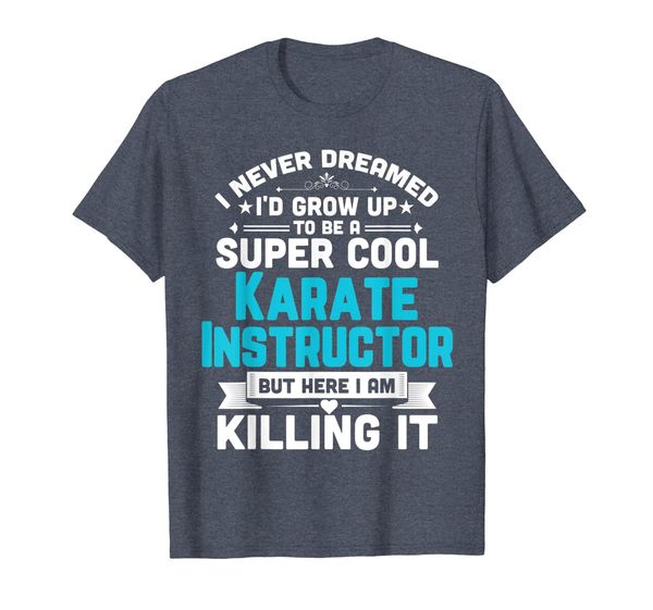 

super cool karate instructor funny martial arts gift shirt, White;black