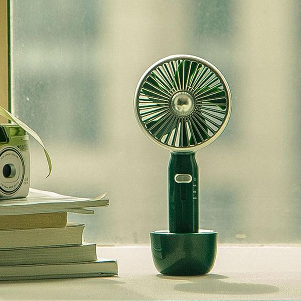 

electric fans retro handheld fan 2000mah built-in battery mini usb 3 gears speed summer cooling