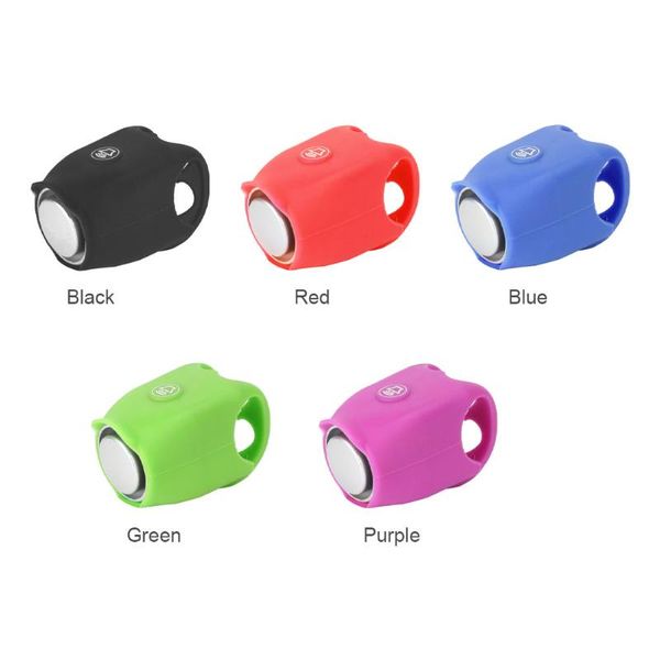 

bike horns battery powered bicycle electric horn soft silicone easy install cycling bell wear resistant waterproof universal anti slip